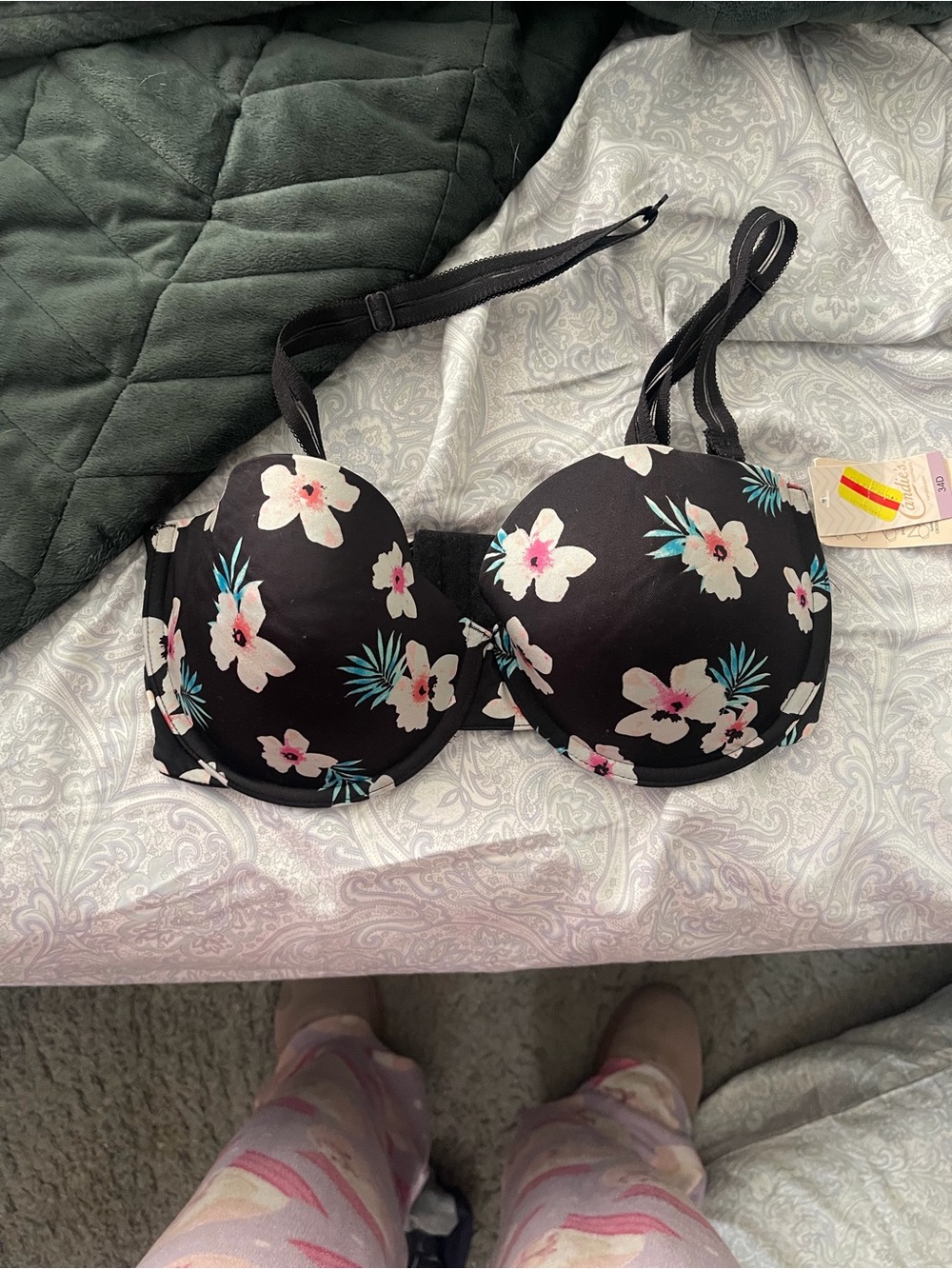 Candies floral  Molded Cup Bra - size 34D